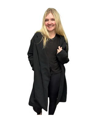 Women's M/L - Black Vuori Restore Trench Coat