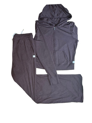 Women's M - Brown Vuori Halo Fullzip Hoodie and Pant Set