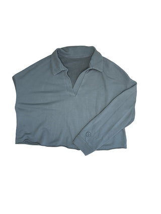 Women's M/L - Green Vuori Sedona Polo Cropped Pullover