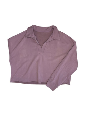 Women's M/L - Pink Vuori Sedona Polo Cropped Pullover
