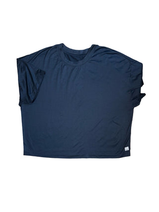 Women's L - Black Vuori Oversized Cropped Halo Tee