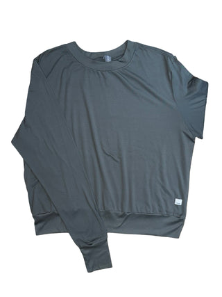 Women's L - Green Vuori Long Sleeve Halo Crew