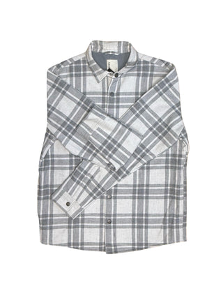 Men's L - Gray Plaid Vuori Range Flannel