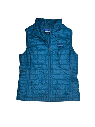 Women's L - Teal Patagonia Nano Puff Vest