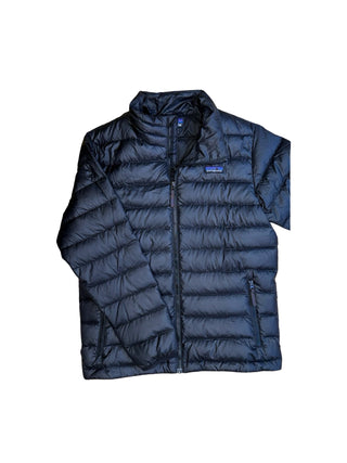 Kids M (10) - Black Patagonia Down Sweater Jacket