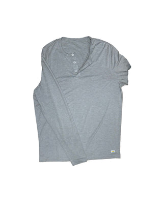 Men's M - Light Gray Vuori Long Sleeve Halo Henley