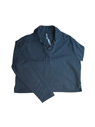 Women's S - Black Vuori Sedona Polo Cropped Pullover