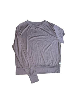Women's M - Brown Vuori Long Sleeve Halo Crew