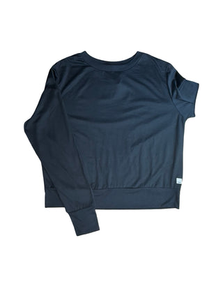 Women's L - Black Vuori Long Sleeve Halo Crew