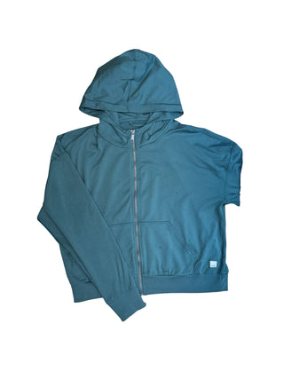 Women's S - Blue Vuori Halo Performance Cropped Fullzip Hoodie *discounted
