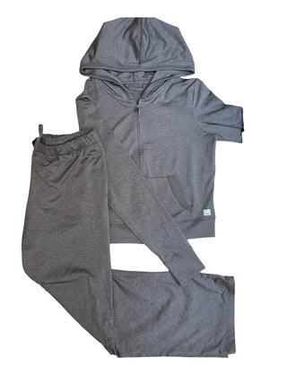 Women's M - Brown Vuori Halo Fullzip Hoodie and Pant Set