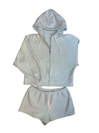 Women's M - Blue Vuori Fleece Hoodie and Short Set