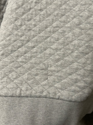 Women's L - Gray and Pink Patagonia Quilted Snap-T Pullover *discounted