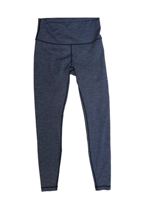 Women's 8 - Gray/Black Pattern Lululemon Wunder Under Leggings 28"