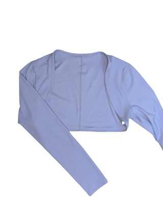 Women's M - Purple Vuori AllTheFeels Shrug Long Sleeve