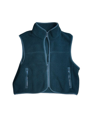 Women's M - Green Vuori Fleece Cropped Vest