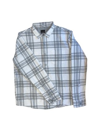 Men's L - Gray Plaid Vuori Range Flannel