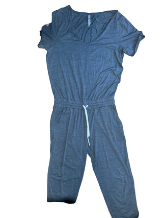 Women's M - Gray Vuori Halo Performance Short Sleeve Jumpsuit