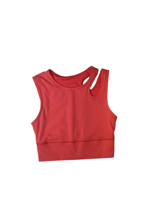 Women's 6 - Thermal Red Lululemon Mastered Motion Cropped Tank