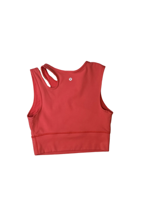 Women's 6 - Thermal Red Lululemon Mastered Motion Cropped Tank