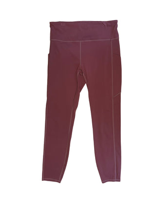 Women's M - Maroon Vuori Stride Leggings with Pockets 25"