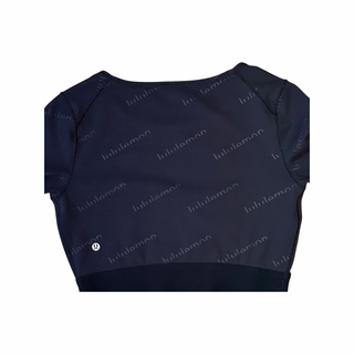 Women's 8 - Black Lululemon Wunder Train Cropped Long Sleeve *Special Edition