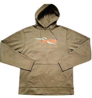 Men's L - Green Sitka Logo Hoodie