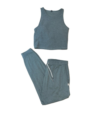 Women's M - Blue Vuori Plyo Tank and Joggers Set