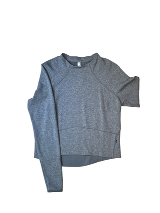 Women s 10 Heathered Gray Lululemon Hill And Valley Mock Neck Ally s Closet