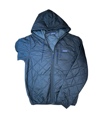 Women's S (fits like a medium) - Black Patagonia Quilted Bomber Hoodie