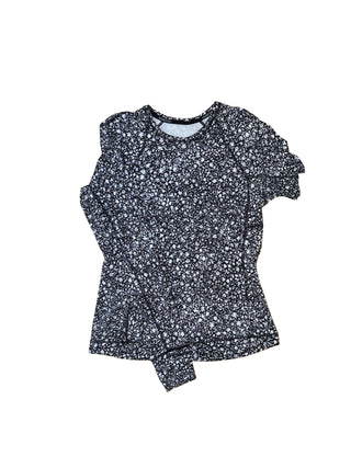 Women's 8 - Black and White Floral Lululemon Rulu Long Sleeve