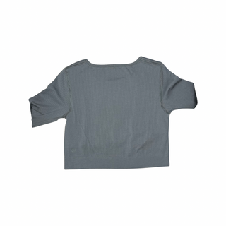 Women's 10 - Gray Lululemon Ebb to Street Ribbed Cropped Long Sleeve