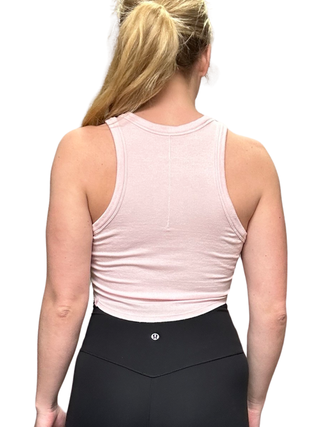 Women's 4 - Pink Lululemon LA Front Racer Crop Tank