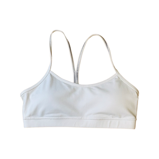 Women's 10 - White Lululemon Flow Y Bra *Nulu