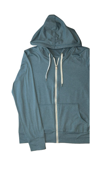 Women's L - Dark Teal Vuori Halo Performance Fullzip Hoodie