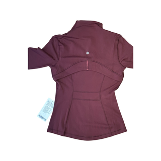 Women's 6 - NWT Maroon Lululemon Define Fullzip Luon*