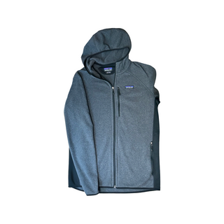 Men's L - Charcoal Gray and Black Performance Better Sweater Hoodie