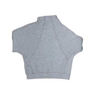 Women's 4 - Gray Textured Cropped Full-Zip Jacket