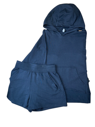Women's 6 - Black Confetti Lululemon Hoodie and Shorts Set