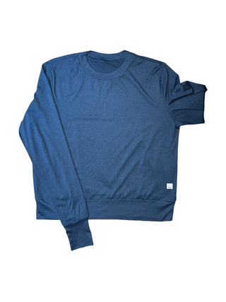 Women's M - Blue Vuori Long Sleeve Halo Crew