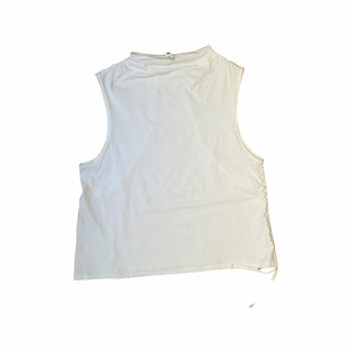 Women's 6 - White Lululemon LA Side Cinch Mock Neck Tank