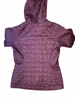 Women's S - Maroon Patagonia Nano Puff Hooded Fullzip Jacket