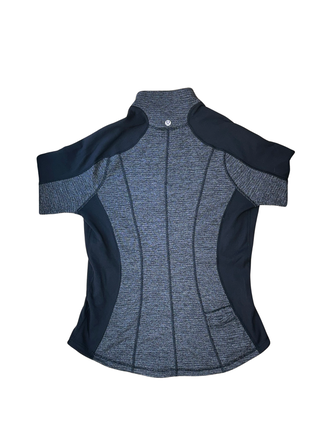 Women's 8 - Black and Gray Lululemon Rulu Half-Zip *Reversible
