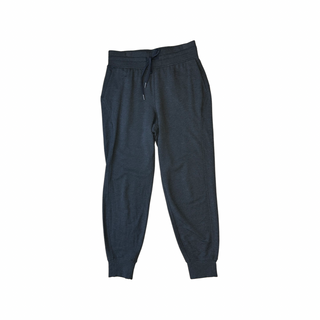 Women's 8 - Heathered Black and Gray Lululemon Ready to Fleece High-Rise Jogger