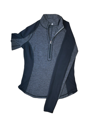 Women's 8 - Black and Gray Lululemon Rulu Half-Zip *Reversible