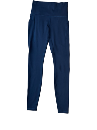 Women's 6 - Blue Lululemon Wunder Train Leggings with Pockets 29"
