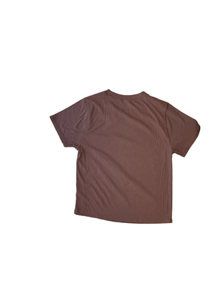 Women's L - Brown Vuori Mudra Fitted Short Sleeve
