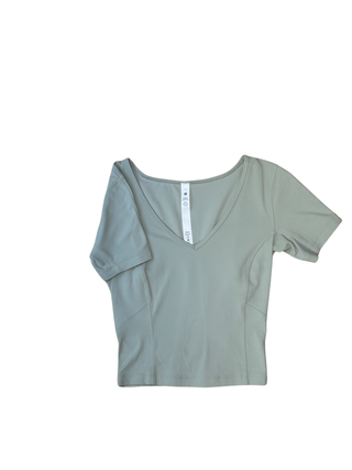 Women's 2 - Sage Lululemon Cropped Align Tee