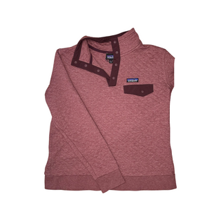 Women's L - Pink Patagonia Quilted Snap-T Pullover