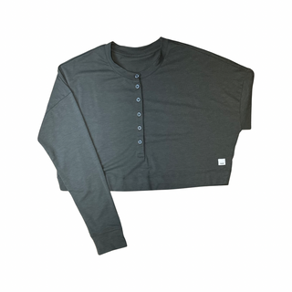 Women's M - Green Vuori Long-Sleeve Lux Crop Long Sleeve
